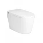 كرسي حمام معلق سيراميك، أبيض