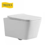 كرسي حمام معلق سيراميك، دائري، أبيض، ماركه تريدكس، مقاس 18 سم