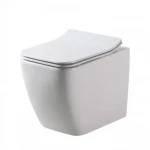 كرسي حمام معلق سيراميك، مربع، أبيض، ماركه تيفاني