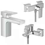 طقم خلاطات شطاف لون كروم، ماركه جروهي