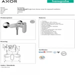Bidet Mixer set, chrome Color, Grohe brand