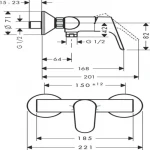 Bidet Spray Chrome Color, Hans Grohe Brand
