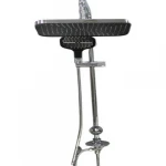 Italian Shower Pole, Chrome with Black color