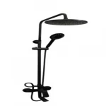 خلاط شاور مع العامود، لون اسود مطفي