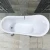Bathtub size 170 x 77 cm, height 57.5 cm, black color