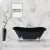 Bathtub size 170 x 75 cm, height 57.5 cm, white color