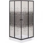 كابينة شاور زجاج شكل مستطيل، مقاس 100×195 سم