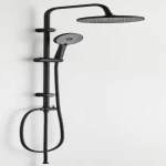 مسطرة شاور دبل، لون اسود، تصميم جداري