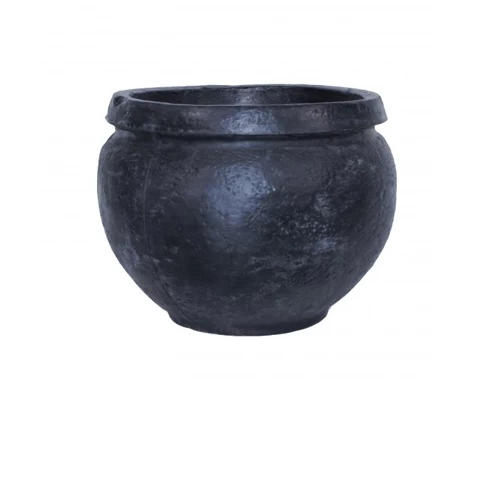 Plastic transplant pot small circular Al Zamil Made of  polyethylene Colour granite