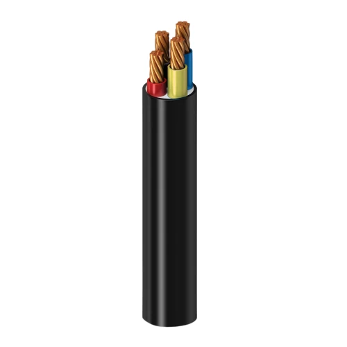 Multicore cable stranded copper four cores PVC Insulated Alfanar Size 400 mm² 600/1000 Volt   Colour Black