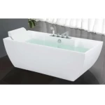 Classic White Tub, with Mixer, Elegant Design