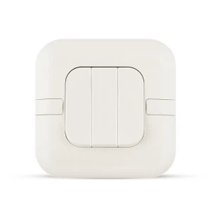 Shop 10 Amp Light Switch 2 Way 3 Gang Wide Rocker, White, 7x7cm Size ...