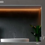Chinese LED Internal Light 3 lighting colors, Size 50 x 70 cm, Rectangular shape