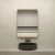 LED mirror 3 Contemporary lighting colors, 50 x 90 cm, golden aluminum frame, rectangular shape