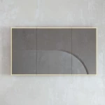 Rectangular Shape LED Glass, Acrylic frame with shelf, Size 120 × 65 cm