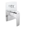 Bath Mixer chrome color Double Rectangular Line