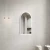 Oval LED mirror, size 60 x 90 cm