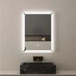 LED Mirror 3 Light Colors Dimensions 80×60 cm, Rectangular shape, Modern Design