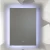 LED Mirror Size 80×60 cm, Sandy frame, Rectangular shape