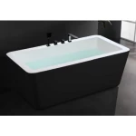 Classic White Tub, with Mixer, Elegant Design
