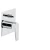 Spanish Shower Tap chrome color Double Square Line