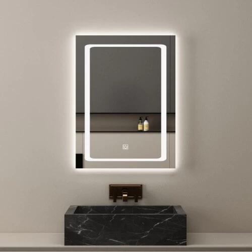 Internal Light Mirror 3 Light Colors Dimensions 80×60 cm, Rectangular shape Internal Light Mirror 3 Light Colors Dimensions 80×60 cm, Rectangular shape