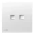 2 Gang RJ11 Telephone Socket, White, 86x86mm, Siemens (Delta Peleus)
