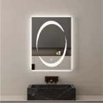 عاكس ليد 3 ألوان إضاءة ابعاد 80×60 سم، شكل مستطيل