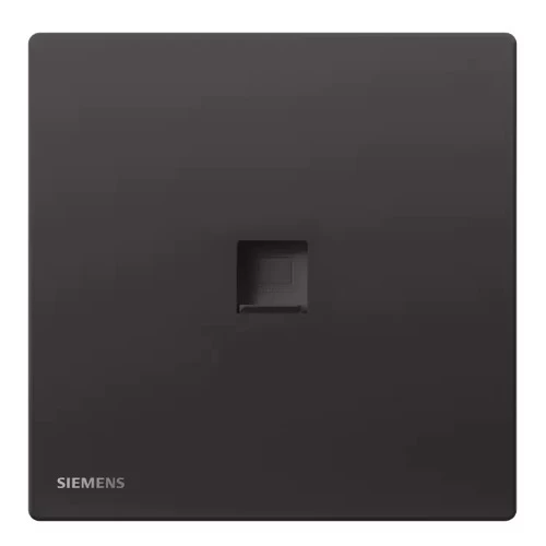 1Gang RJ45 Internet/Data CAT6 Socket, Black Color, 86x86mm, Siemens (Delta Peleus) 1Gang RJ45 Internet/Data CAT6 Socket, Black Color, 86x86mm, Siemens (Delta Peleus)
