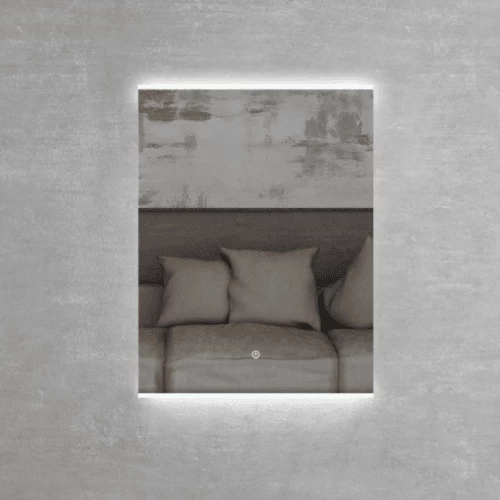 Internal Light Mirror Size 60×80 cm, Acrylic Frame, Rectangular Shape Internal Light Mirror Size 60×80 cm, Acrylic Frame, Rectangular Shape
