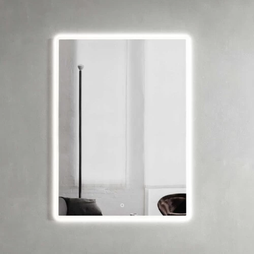 عاكس ليد مقاس 80×60 سم، إطار اكريليك، شكل مستطيل عاكس ليد مقاس 80×60 سم، إطار اكريليك، شكل مستطيل