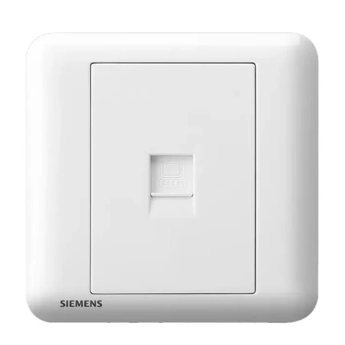 1Gang RJ11 Telephone Socket, White Color, 86x86mm, Siemens (Delta Seata) 1Gang RJ11 Telephone Socket, White Color, 86x86mm, Siemens (Delta Seata)