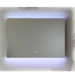 مراية ليد مقاس 80×60 سم، إطار رملي، مستطيل